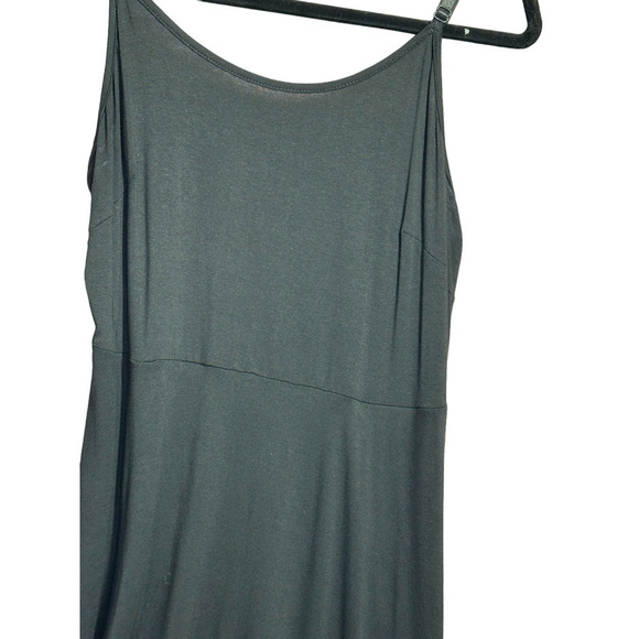 Bloomchic Black Flowey Lace Bottom Spaghetti Strap Black Dress Goth Vibe Size 14 - Picture 10 of 11